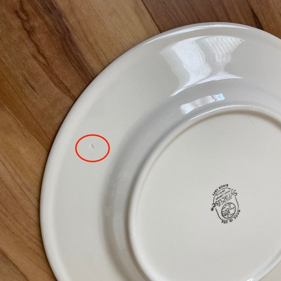 Syracuse Serving Plate Roman World Map Pattern Diameter: 12'' Made In USA Rare - Picture 9 of 9